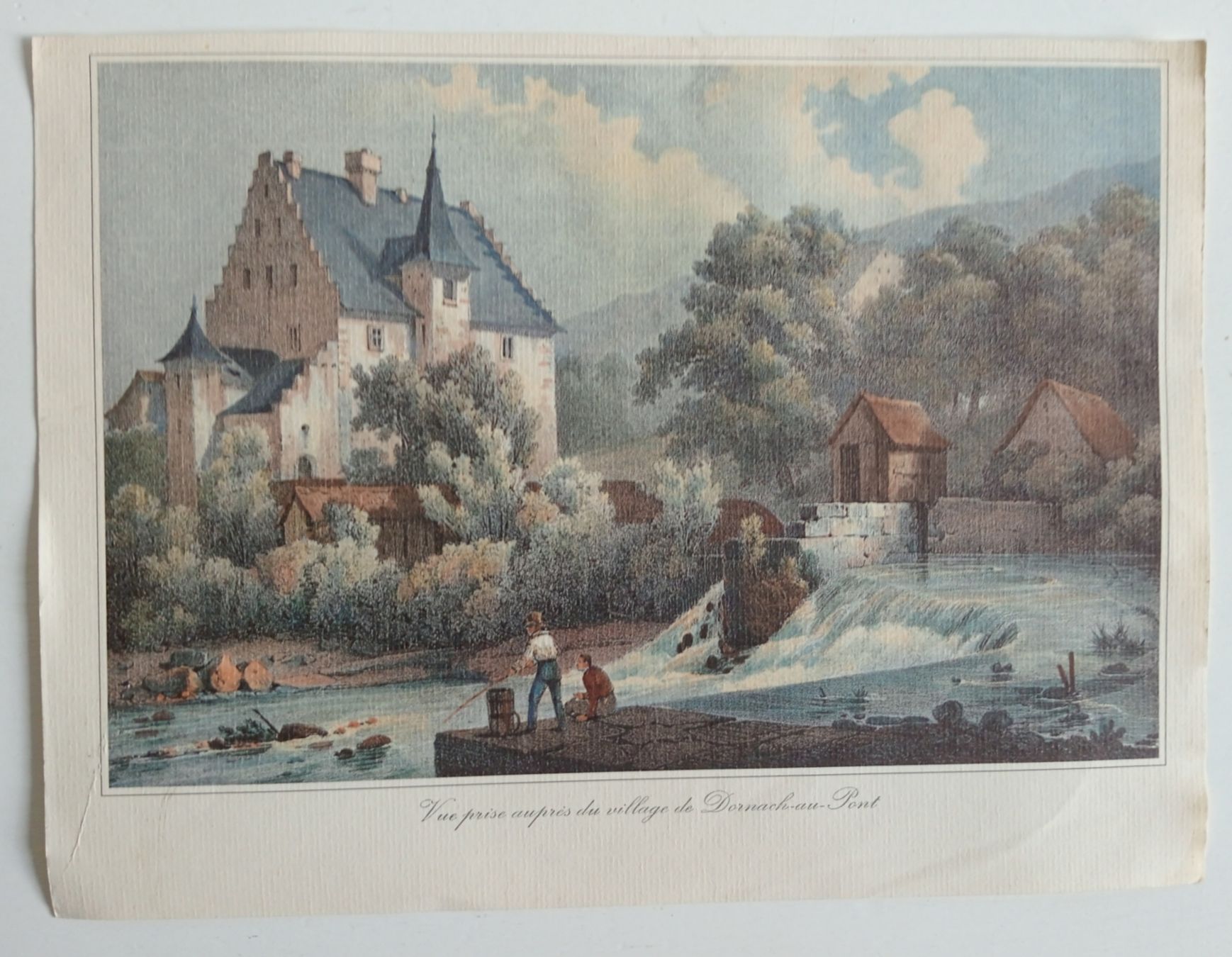 Arts picturaux & lithographies: Schweizer Landschaftsdruck Genive LithographieVintage – D'occasion à Allschwil par Evgeniia78