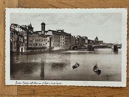 Firenze, Vedutta del Arno con il Ponte a Santa Trinita