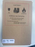 2x Dell Akku NH6K9 - Lithium-Ionen Batterie, Original