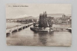 AK Genève et le Mont Blanc 1914