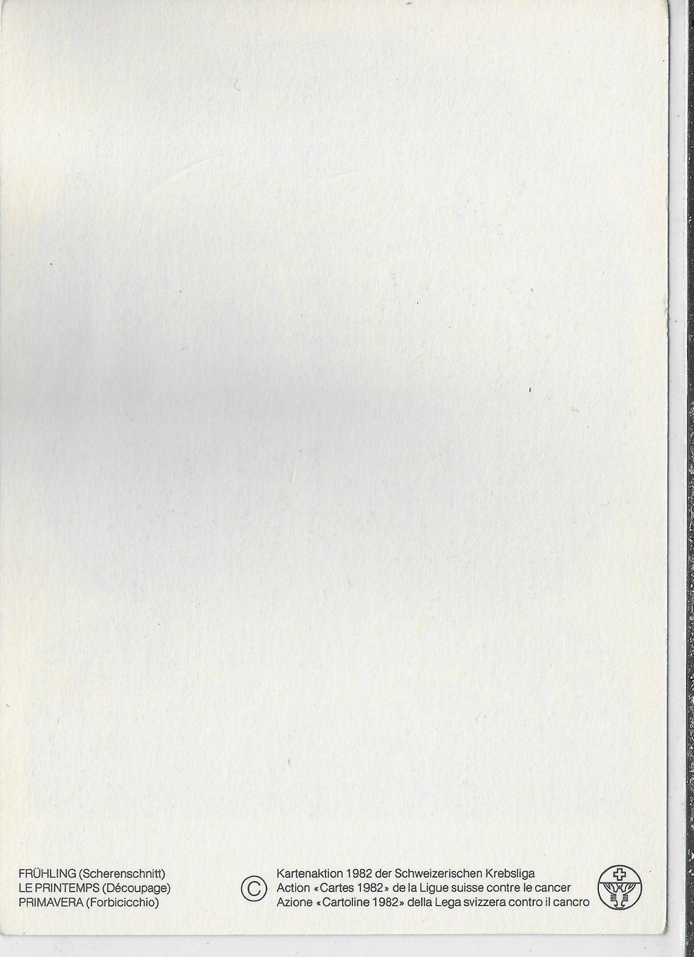 Cartoline postali: Scherenschnitt - Frühling – Usato da Ettingen venduto da Kartenplanet 1