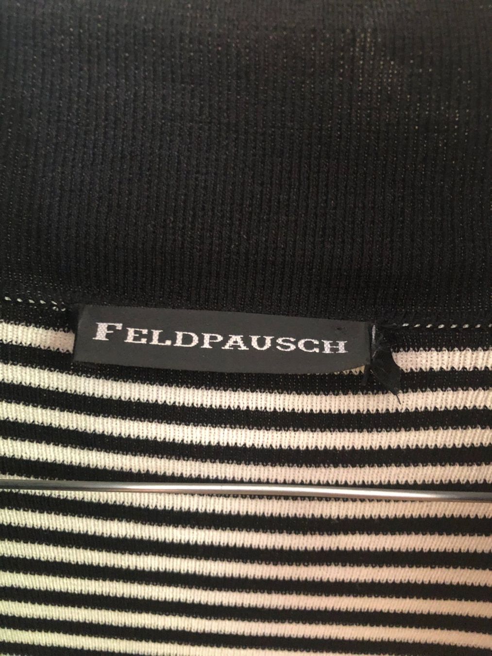 Giacche: Feldpausch Damen Strickjacke Schwarz-weiss gestreift – Usato da Basel venduto da raresbares 1