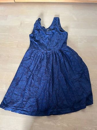 festliches marineblaues Spitzenklei  festlich