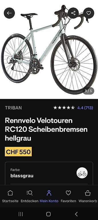 Decathlon Velos: Rennrad Grösse M – Gebraucht aus Naters von bicycle_