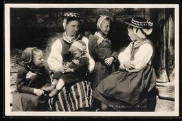 Evolène, Costumes d'Evolène, Frau mit 