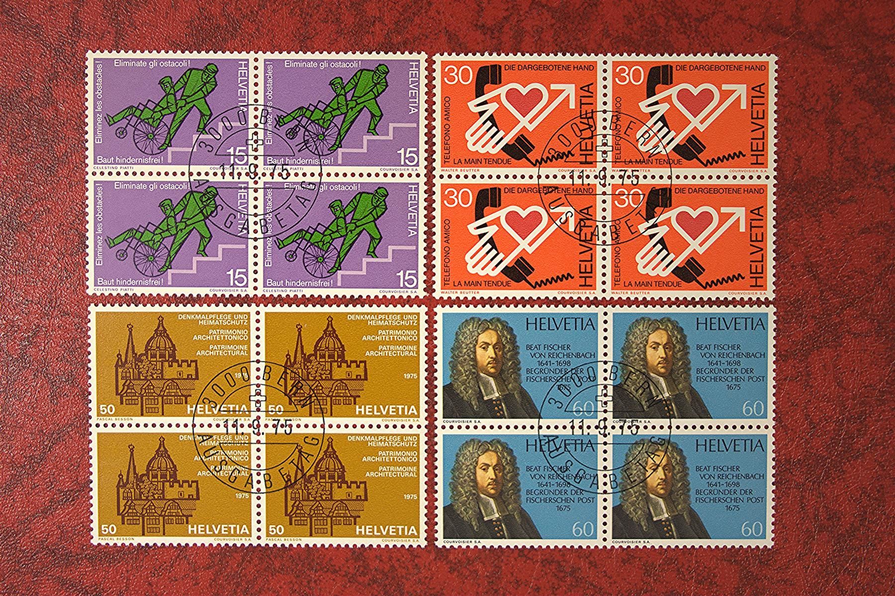 Tutti i francobolli: 1975: 568 - 571 Et. mit Gummi – Nuovo (secondo la descrizione) da Deitingen venduto da Lglobi