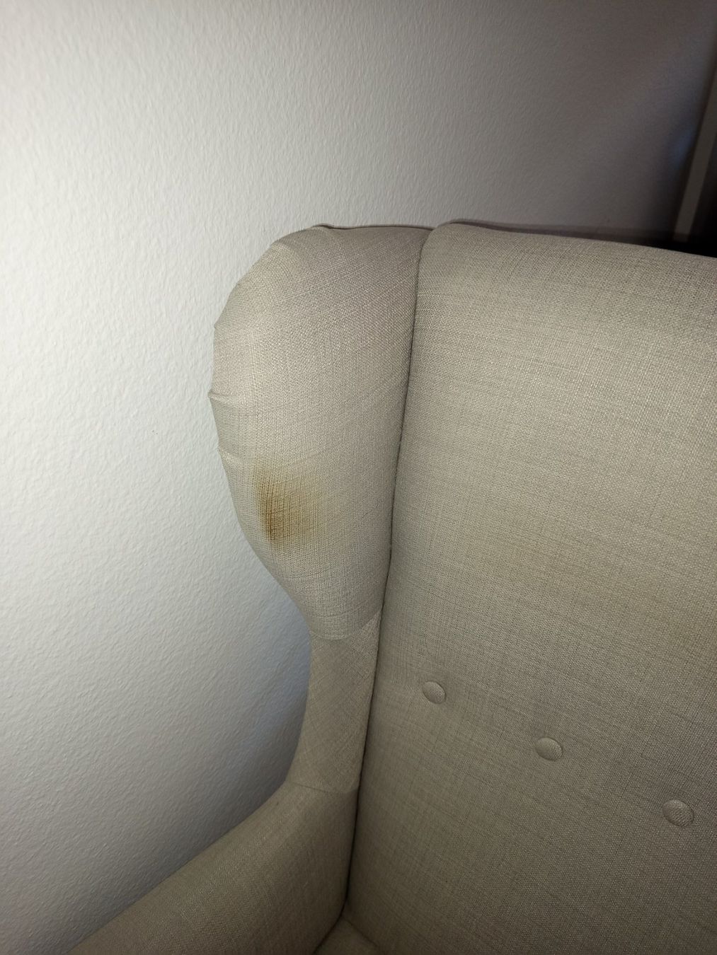Ikea Sessel: 2 x Poltrona ala tessile beige con macchie usato Ikea – Gebraucht aus Zürich von Milte71 3