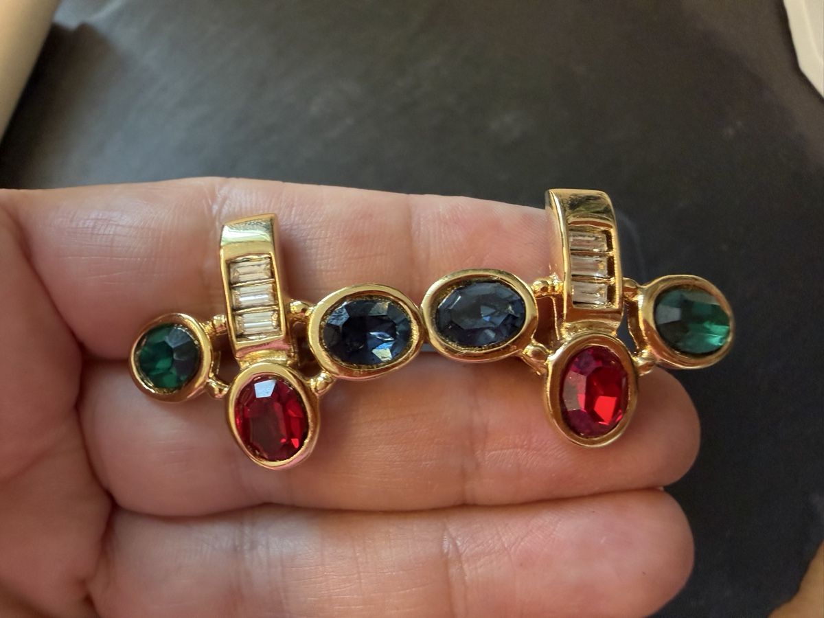 Ohrringe & -stecker: Vintage Ohrringe Clips Luxus Modeschmuck – Gebraucht aus Lamone von LaCantinaMagica 1