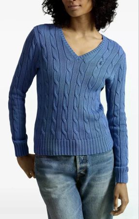 RALPH LAUREN Cable-knit cotton Pullover S/36