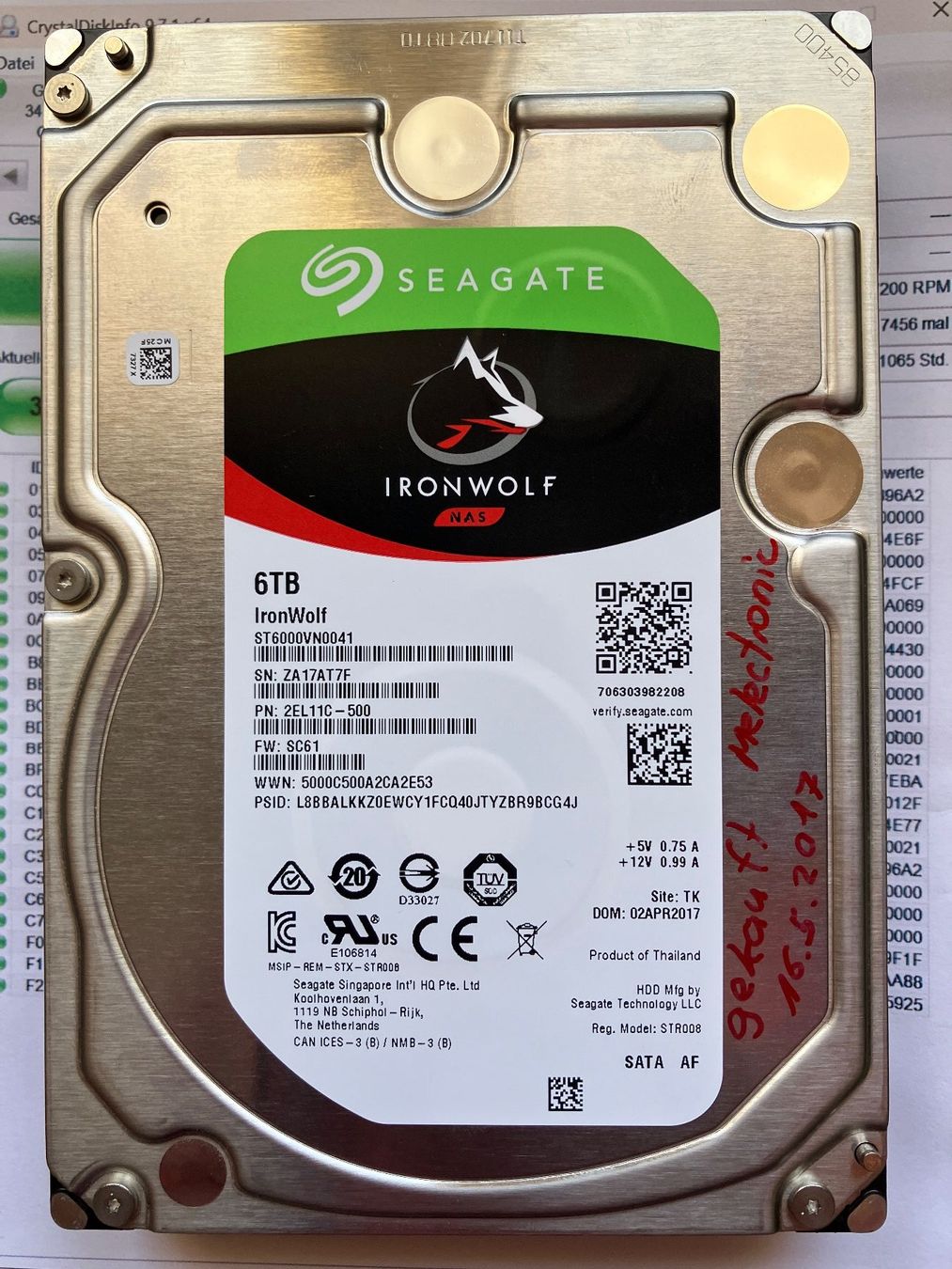 Seagate Dischi rigidi: 6TB HDD IronWolf (2) – Usato da Brunnen venduto da Obw16