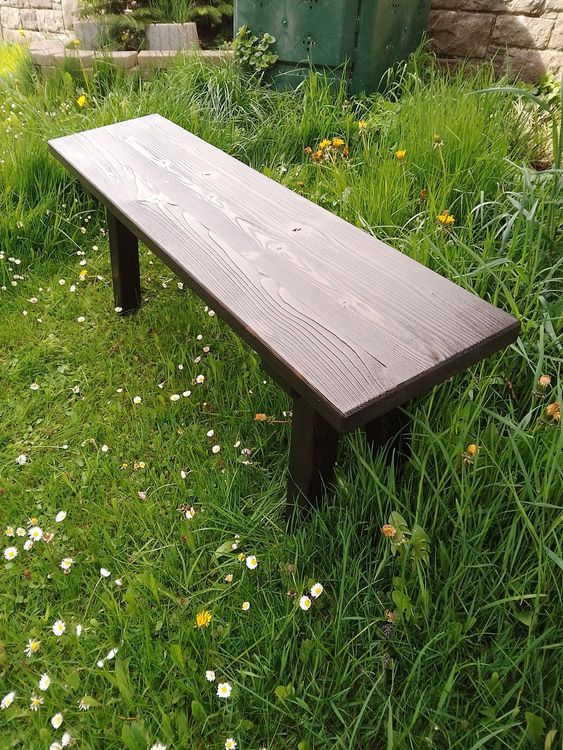 Holzbank, Gartenbank, wetterfest, Schweizer Holz 118 cm Kaufen auf