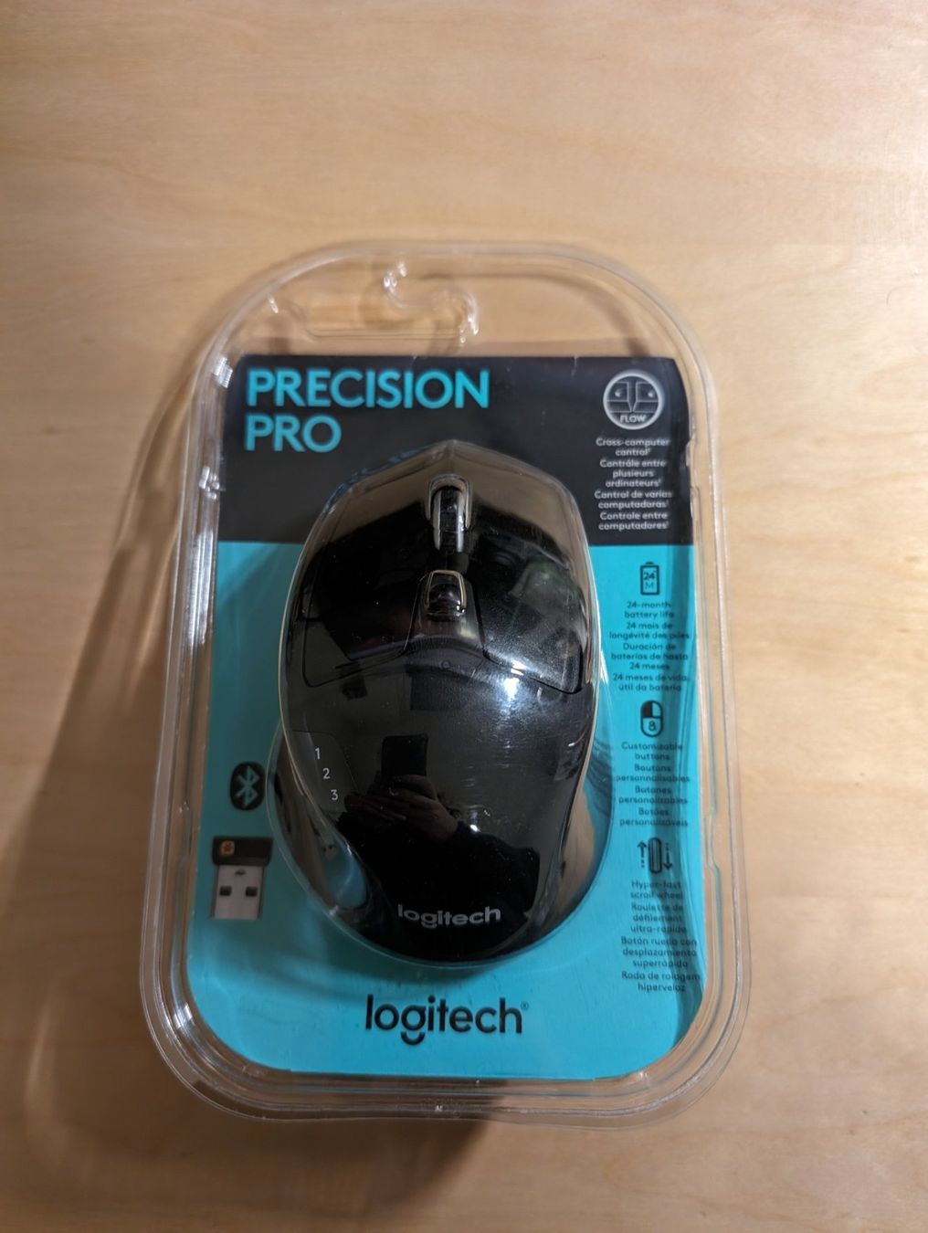 Logitech Maus: Logitech Precision Pro Mouse - Black - M720 Triathlon – Gebraucht aus Winterthur von