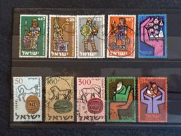 Timbres-poste Israel lot 10 timbres collection philatélie