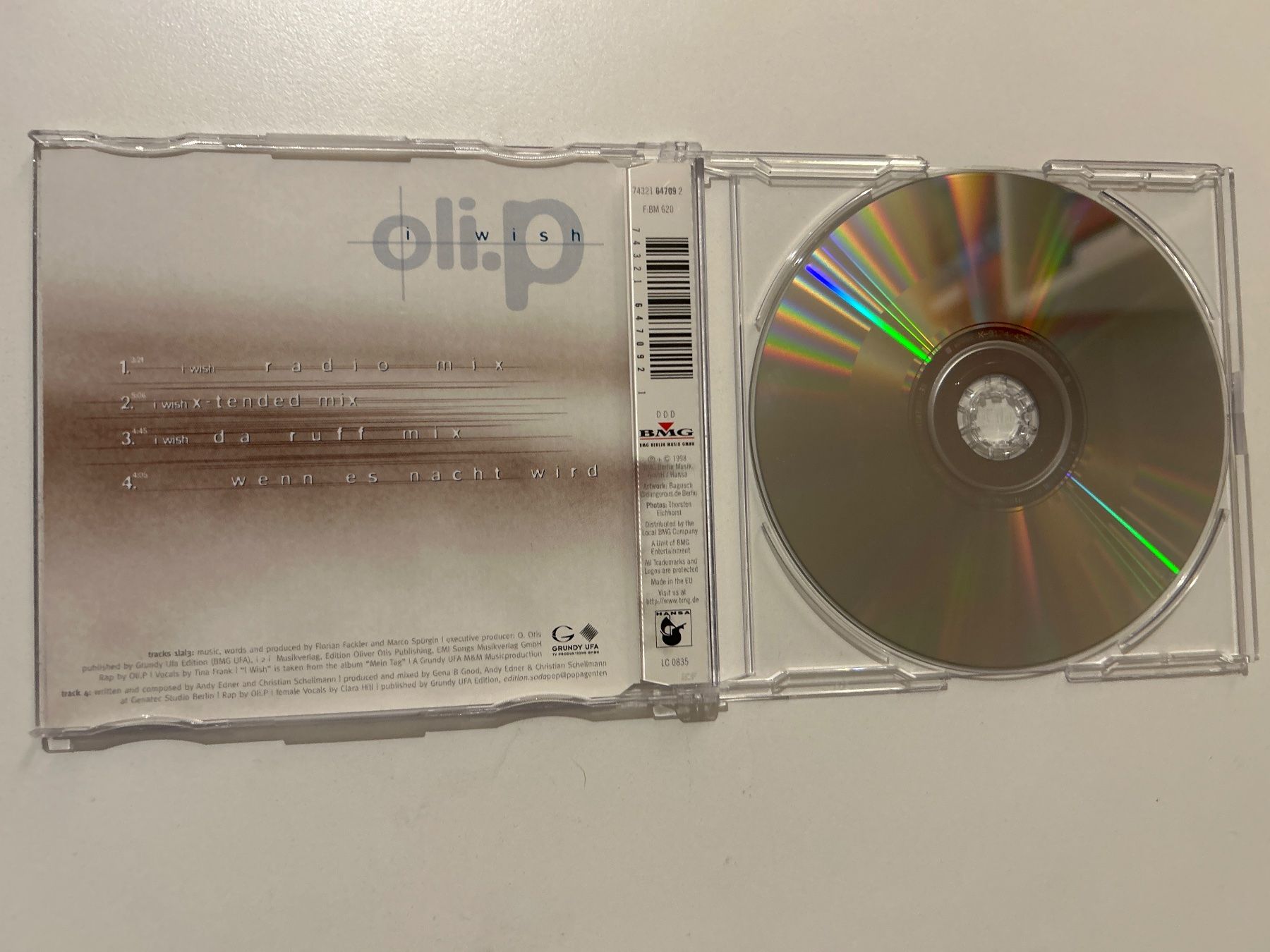 CD: CD- oli.p - I wish - Maxi-Single 90er – Usato da Guntershausen venduto da Gloominati 2