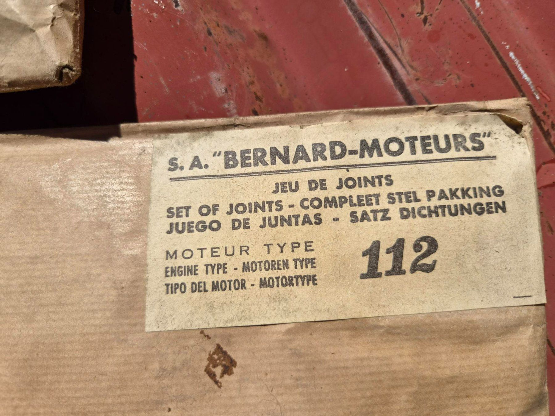 Motori: Original Dichtsatz zu Bernard 112 Stationärmotor – Usato da Dürnten venduto da Bachtel84 1