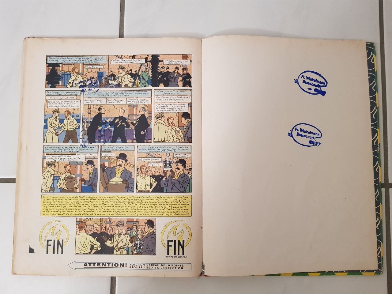 Comics: La marque Jaune 1957 - Blake et Mortimer - Edgar P. Jacobs – Gebraucht aus Boécourt von coco611 6