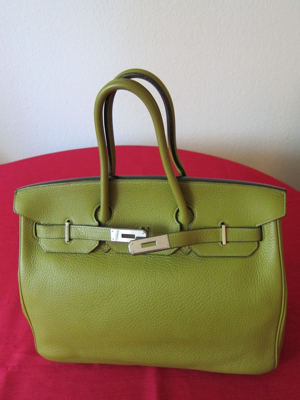 Hermès Borse da donna: Hermes Birkin, chartreusefarben, Togo Leder, Gratisversand! – Nuovo (secondo la descrizione) da Zürich venduto da Italia58 5