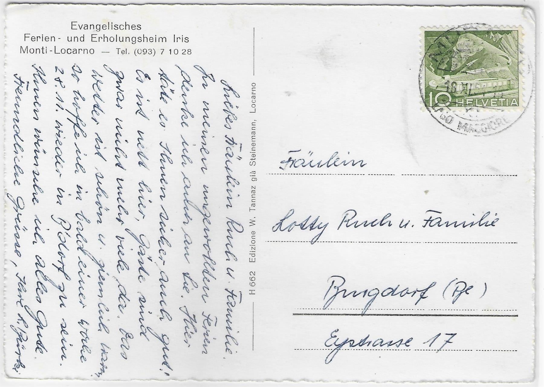 Cartoline postali: Evang. Ferien- & Erholungsheim Iris – Antico da Ettingen venduto da Kartenplanet 1