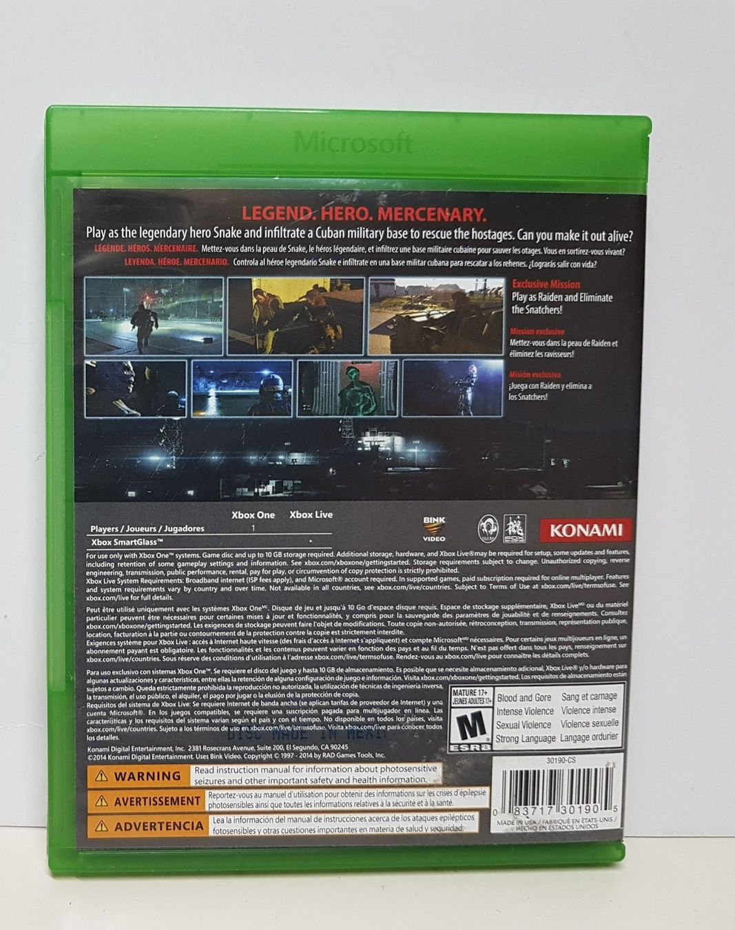 Microsoft Giochi: 🥷Metal Gear Solid 5 Ground Zeroes Xb One /Englische Version – Usato da Schüpfheim venduto da Games_Spielkonsolen 1