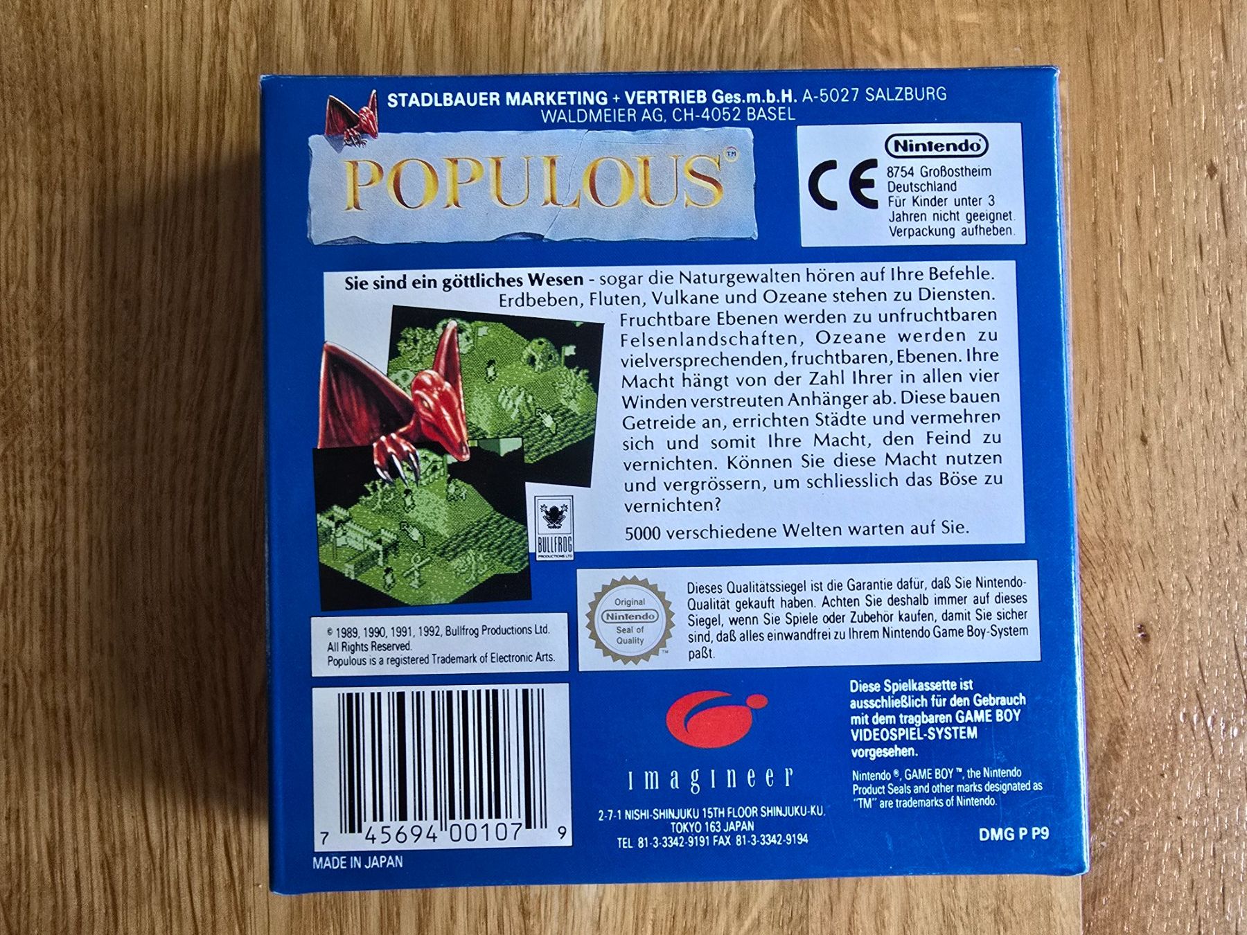 Nintendo Giochi: Nintendo Gameboy/Populous/OVP – Usato da Sursee venduto da Elian91 3