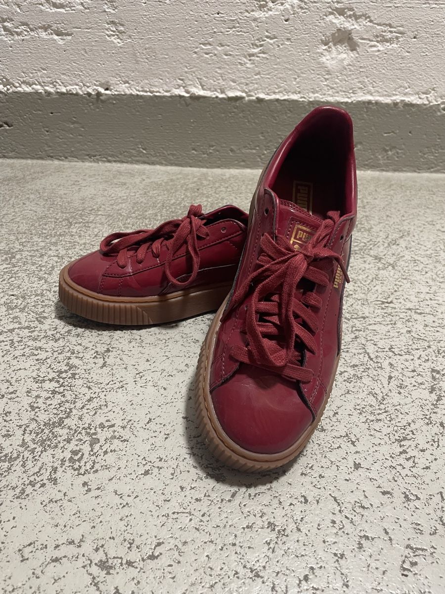 Puma Scarpe da donna: Rote Puma Plateau Sneaker, Grösse 40 – Usato da Bern venduto da mic_z28w