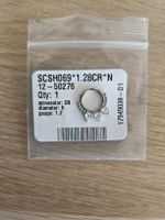 Anneau de piercing septum argenté 8mm neuf sous blister