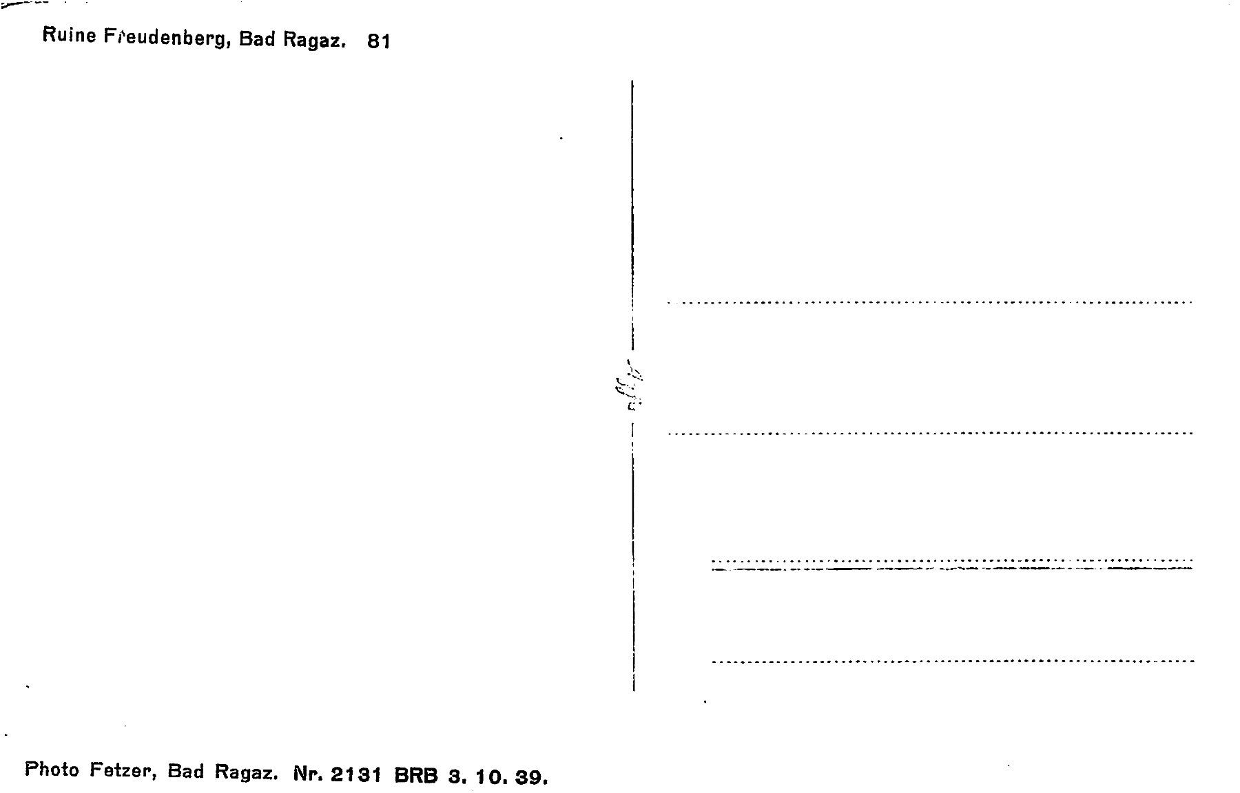 Cartoline postali: 2x Bad Ragaz – Usato da Ottikon b.Kemptth. venduto da Neptun1974 1