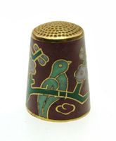 Fingerhut mit Motiv Vogel (6)