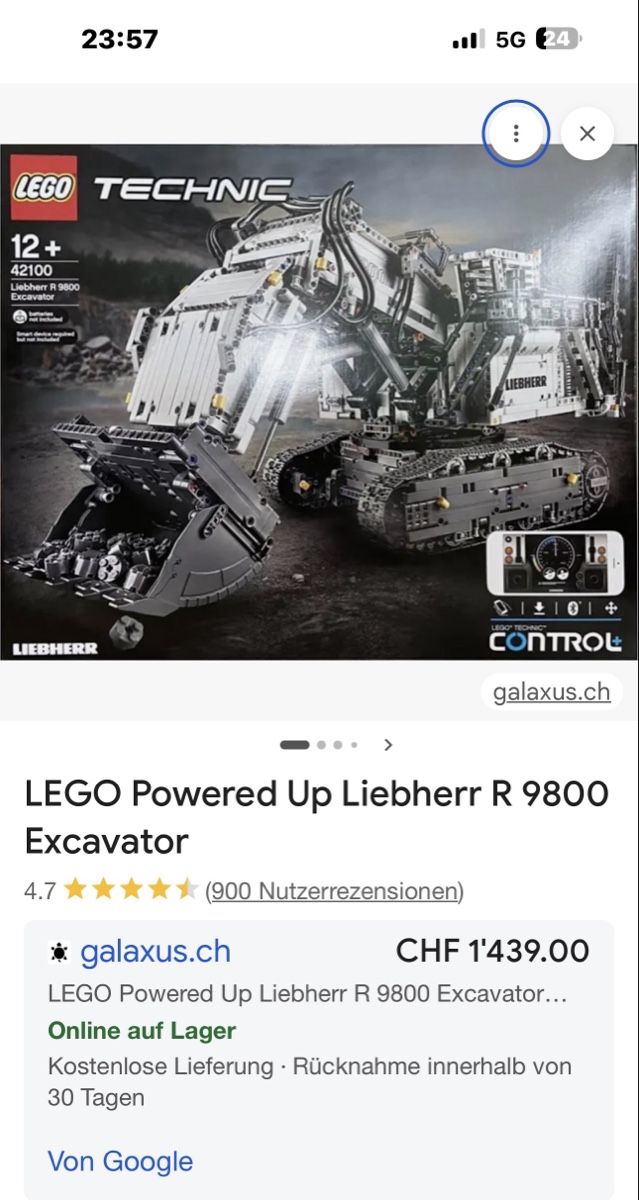 Lego Baukästen: Lego Technic Liebherr 9800 199.- – Gebraucht aus Sennwald von HARO-Import 1