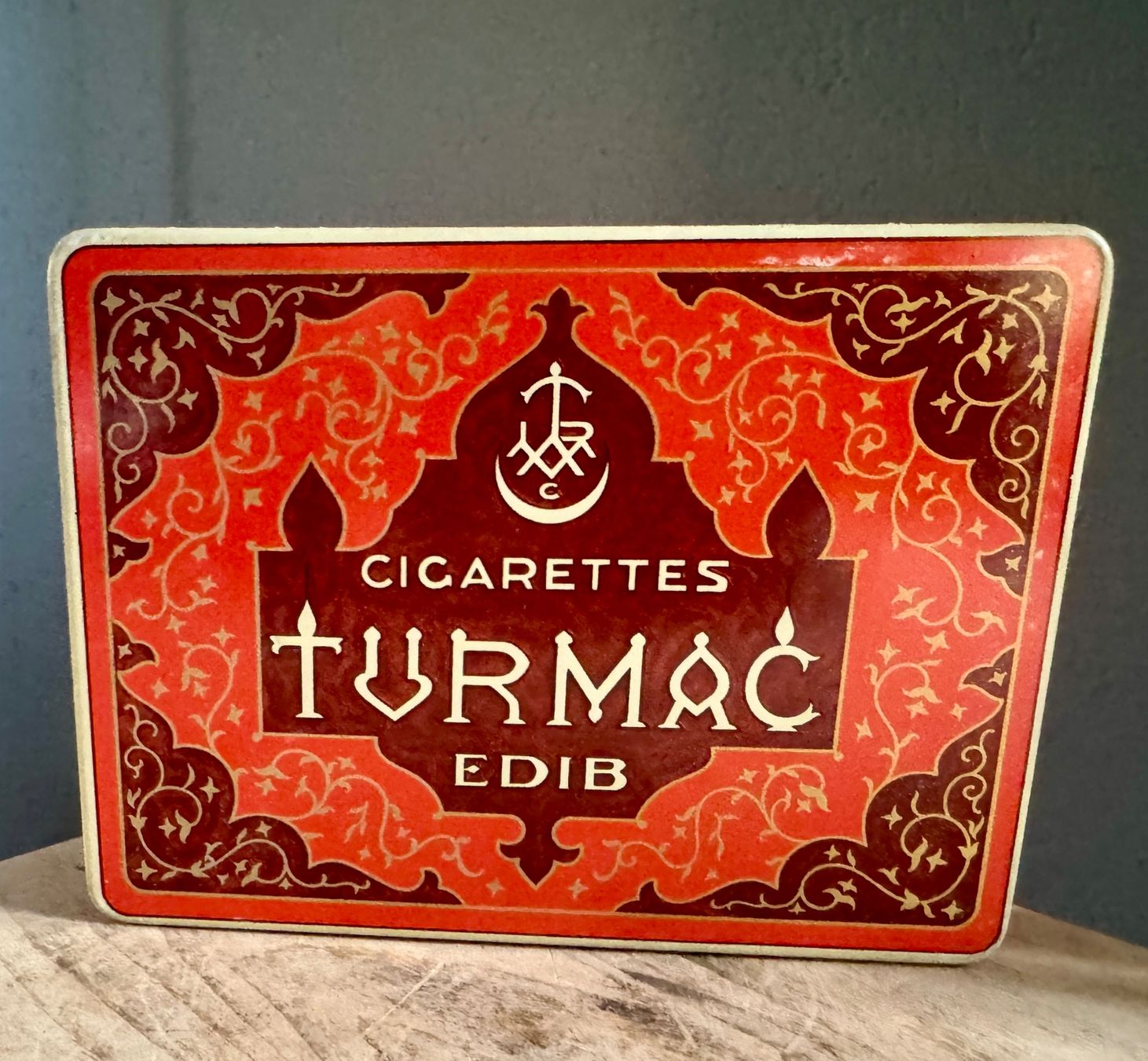 Barattoli: TURMAC EDIB - alte Blechdose Zigaretten  - rares Modell – Usato da Rothrist venduto da Luckywinner 6