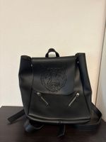 Schwarzer Rucksack mit Tigerkopf - Ideal für den Alltag!