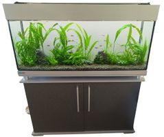 Aquarium Komplettset mit Unterschrank und Zubehoer