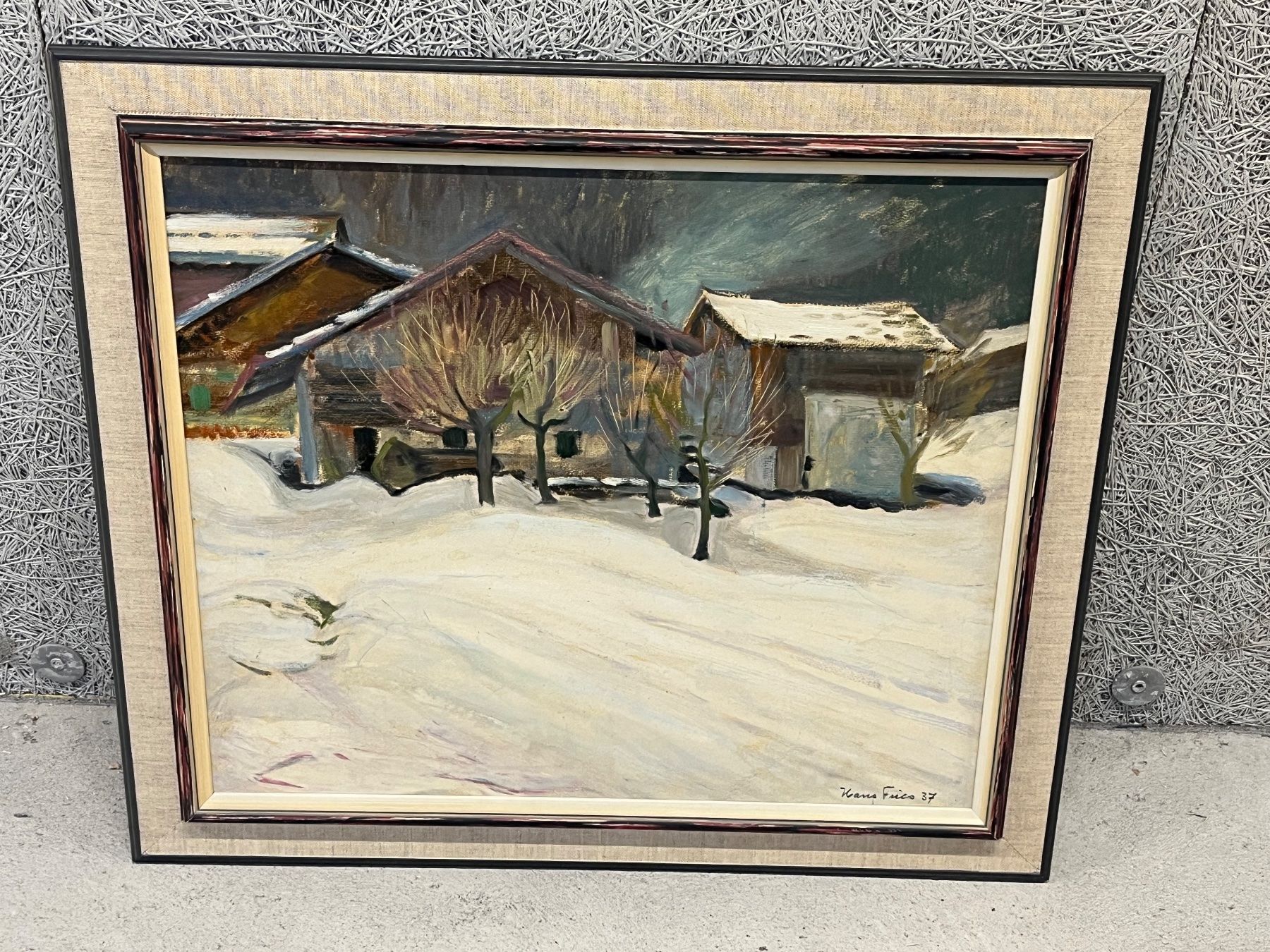 Dipinti: Hans Fries 1937 Original Gemälde – Usato da Basel venduto da PAUL_ART 1