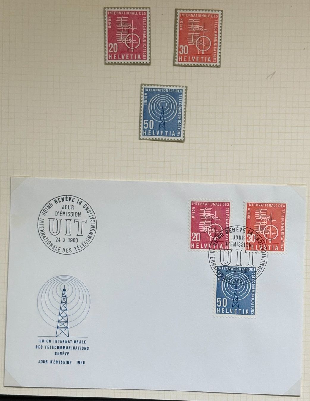 Alle Briefmarken: UNION INTERNATIONALE – Gebraucht aus Ostermundigen von Wyatt-Earp