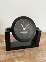Isotech Tischuhr Quartz schwarz 1981-1991 guter Zustand