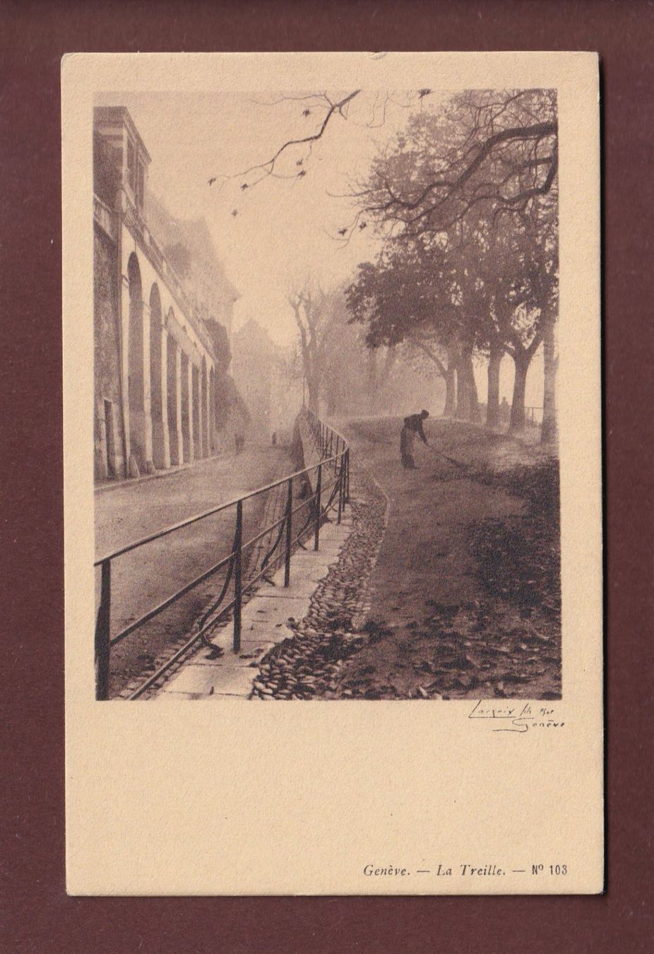 Cartoline postali: GENEVE - La Treille – Usato da Pully venduto da nicecards