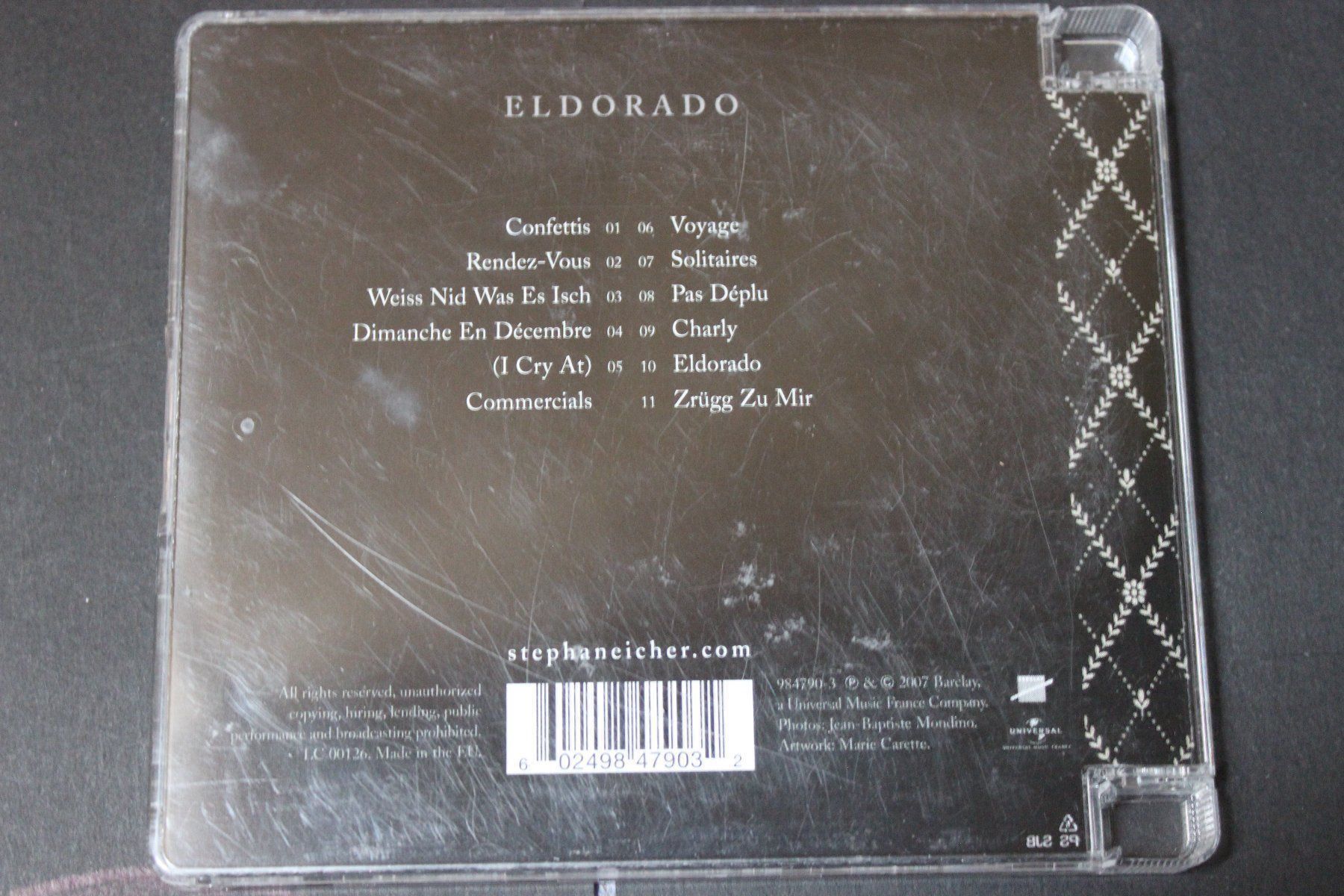 CD: STEPHAN EICHER - ELDORADO  (Swiss Music) CD 2007 – Usato da Tübach venduto da JamesStone 2