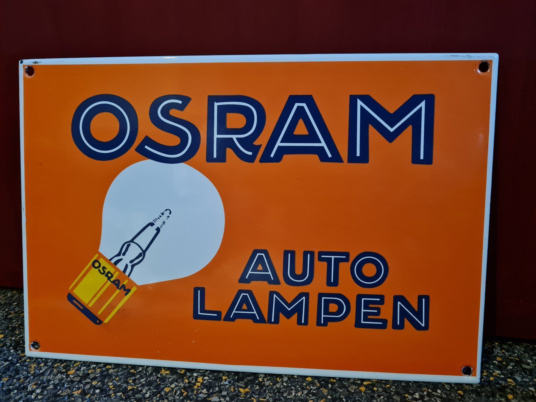 Insegne: Osram Emailschild  30x20 – Usato da Wynau venduto da Bastel87