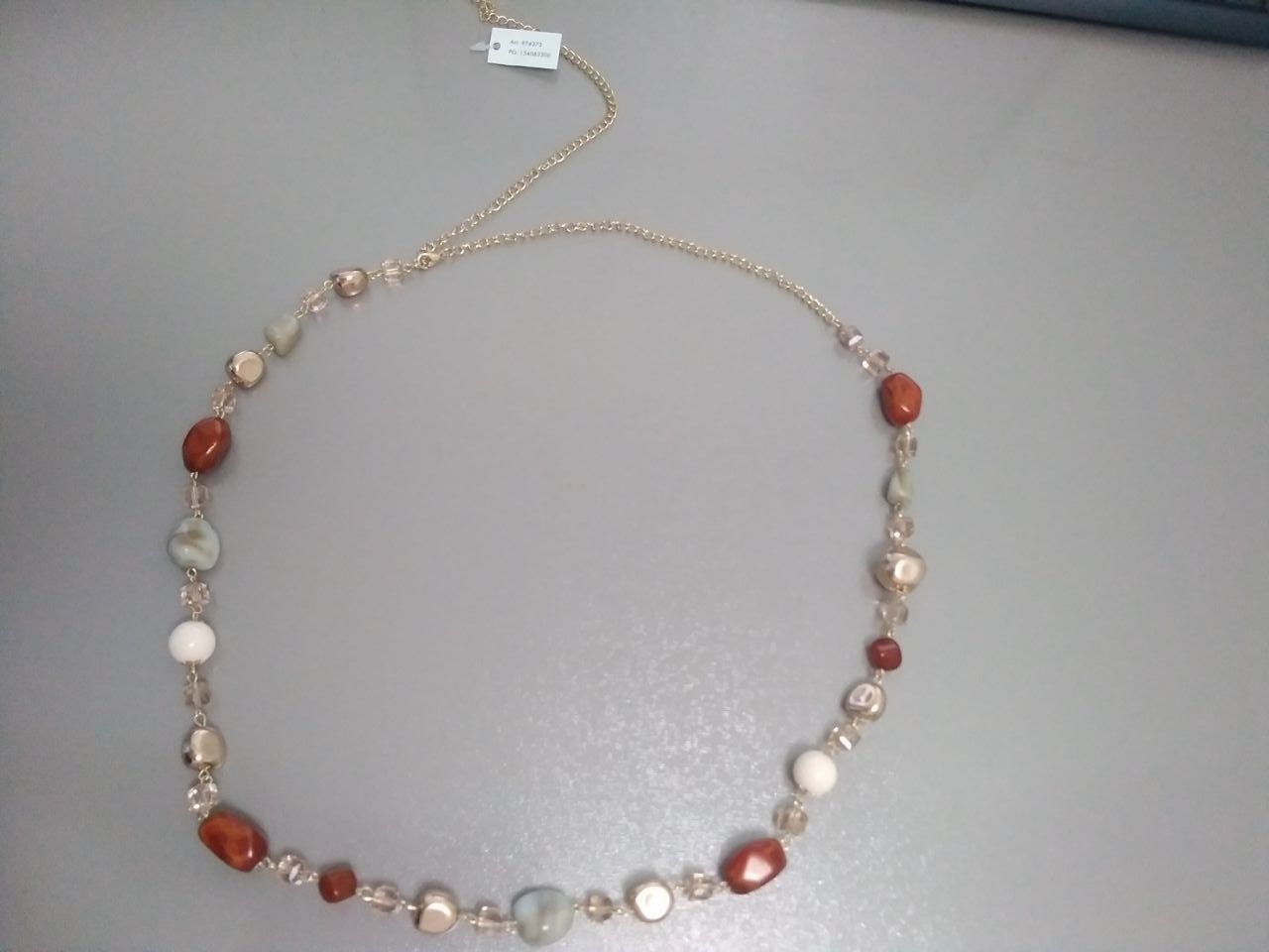Catenine: Modeschmuck - lange Halskette mit bunten Steinen – Nuovo e nell'imballaggio originale da Horgen venduto da mar_8rbw 1
