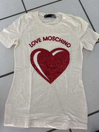 Love Moschino Shirt, Gr. 36/S, Herz-Design, neuwertig!
