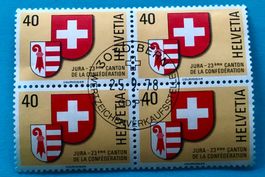 Viererblock Nr.621 Stempelt Bern 1978 Porträtmarken