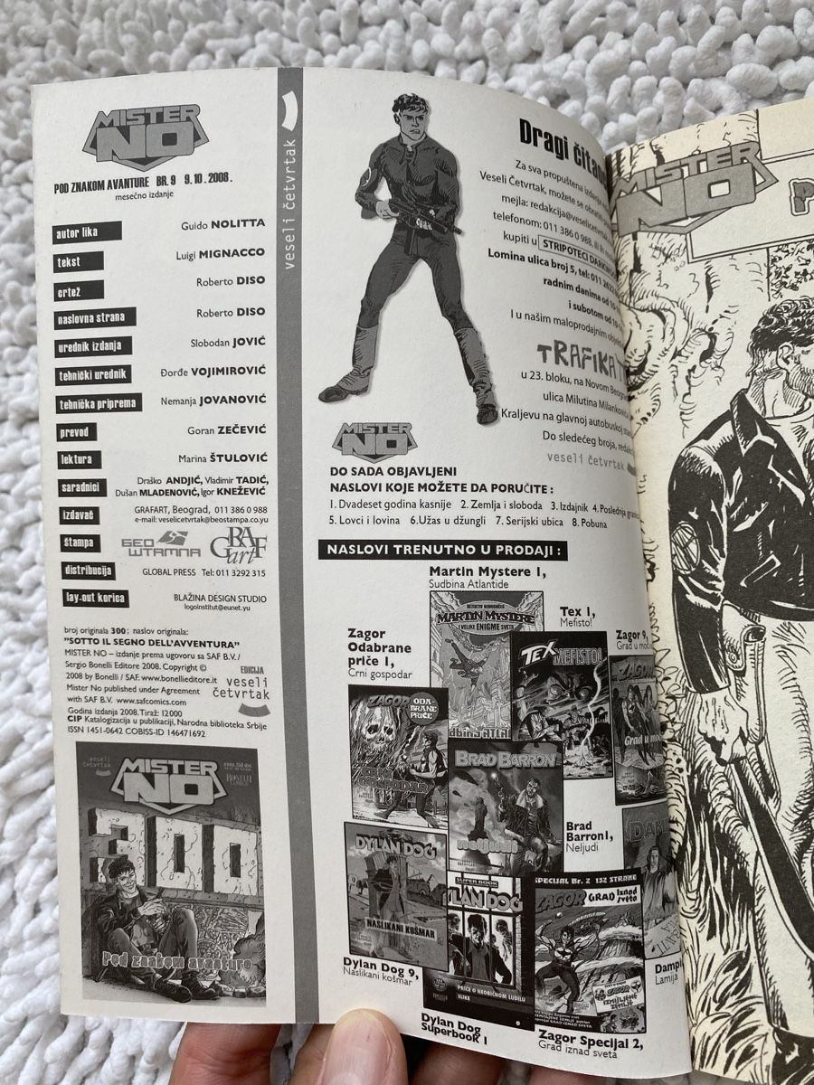 Fumetti: Mister No broj 300, Serbisch! – Usato da Jona venduto da Mister_N0 2