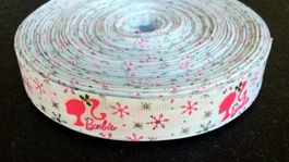 Barbie Weihnachts - Ripsband, 22 mm Grosgrain