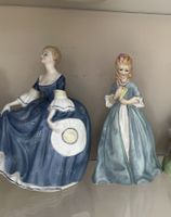 Duo of Blue Porcelain figurine