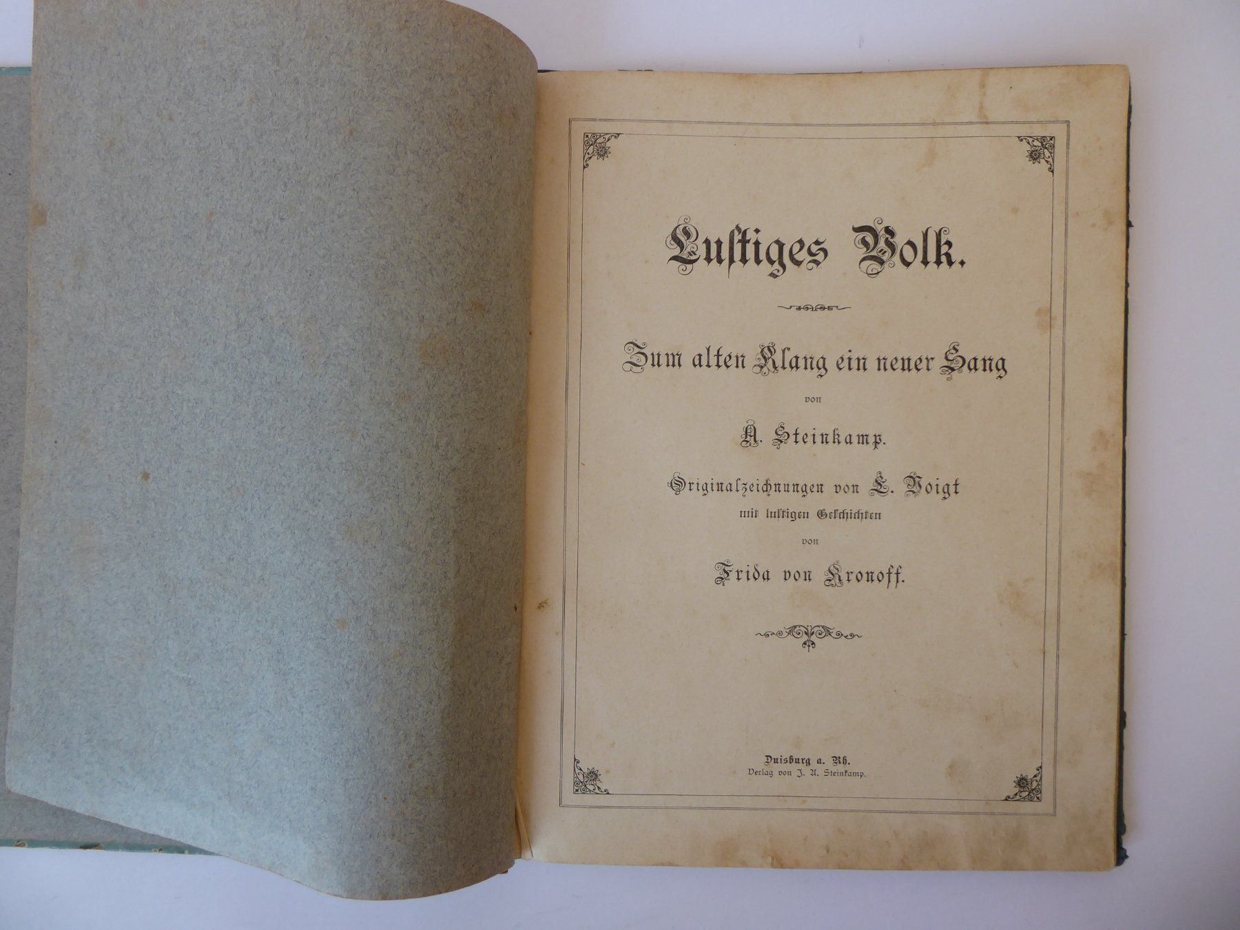 Bücher: Lustiges Volk ein Liederbuch, antik – Gebraucht aus Turbenthal von Panau 2