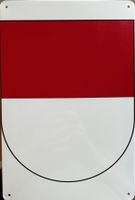 Kanton Solothurn Blechschild Zuchwil Biberist Rot Weiss