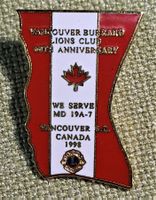 N444 - Pin Lions Club International - Vancouver Canada 1998