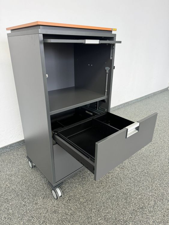 Steelcase Moby Roll-Caddy - Anthrazit-Buche - mit (Gebraucht) in ...