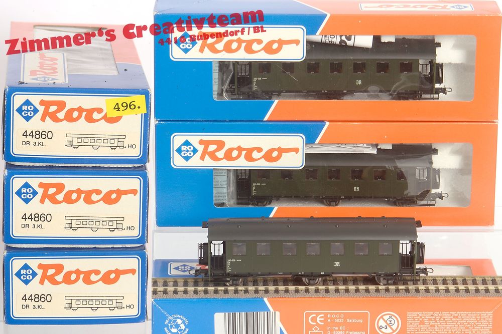 3 ROCO 44860 DR III B3ip Personenwagen 3. Kl. OVP, H0, GS (Neu (gemäss ...
