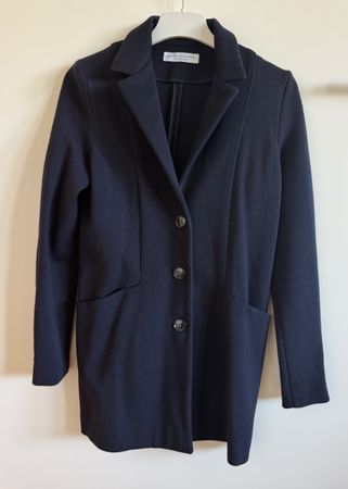 Veste blazer Amina Rubinacci, T. S, laine vierge, marine